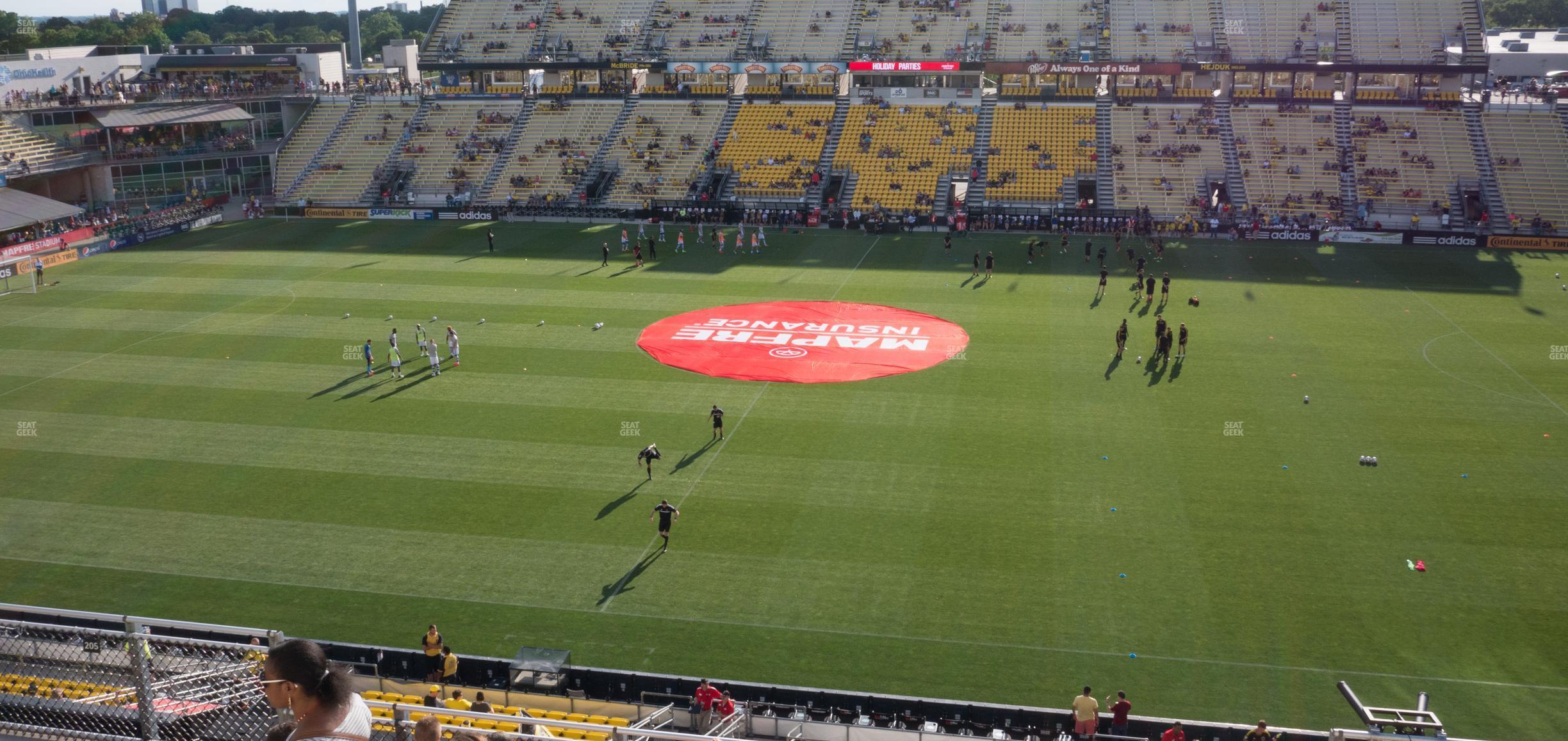 Seating view for Historic Crew Stadium Section 205