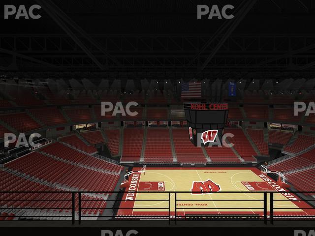 Seating view for Kohl Center Section 323