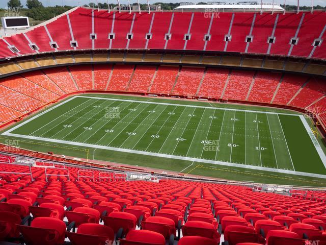 Seating view for GEHA Field at Arrowhead Stadium Section Ada 322