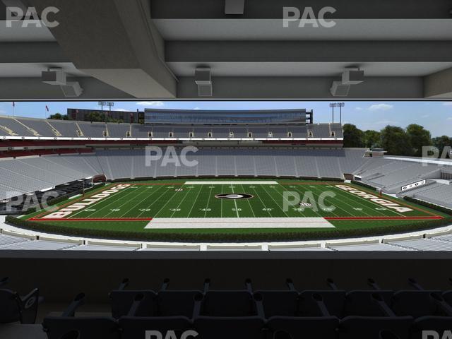 Seating view for Sanford Stadium Section North Club 207