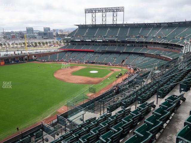 Seating view for Oracle Park Section View Reserved 332