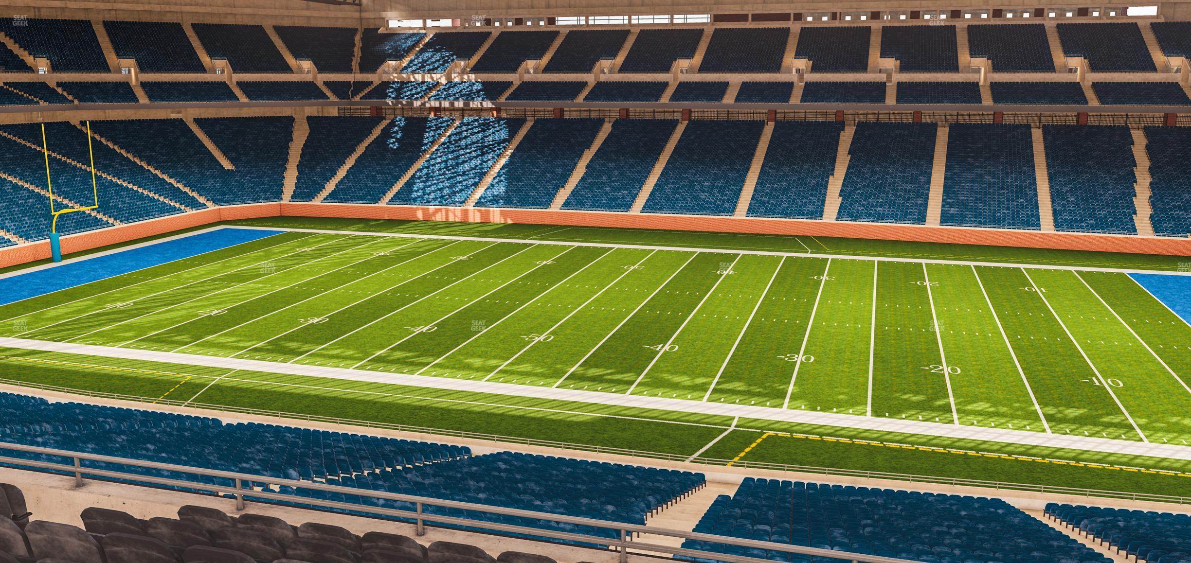 Seating view for Ford Field Section Club 209