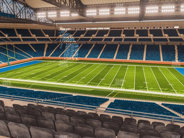 Seating view for Ford Field Section Club 209