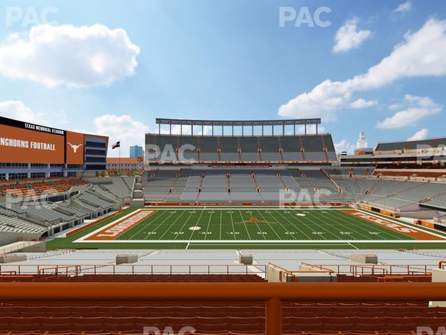 Seating view for Darrell K Royal - Texas Memorial Stadium Section Texas Club 29 C