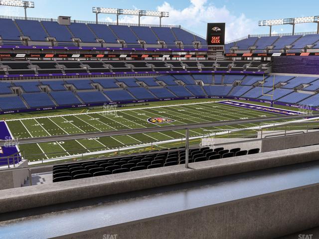 Seating view for M&T Bank Stadium Section Suite 326