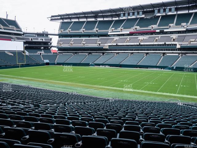 Seating view for Lincoln Financial Field Section 122