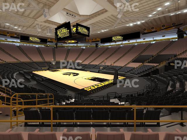 Seating view for Carver-Hawkeye Arena Section Jj