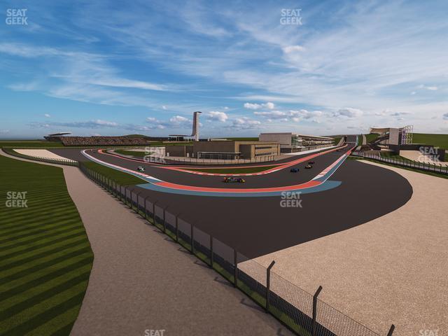 Seating view for Circuit of The Americas Section Podium Club