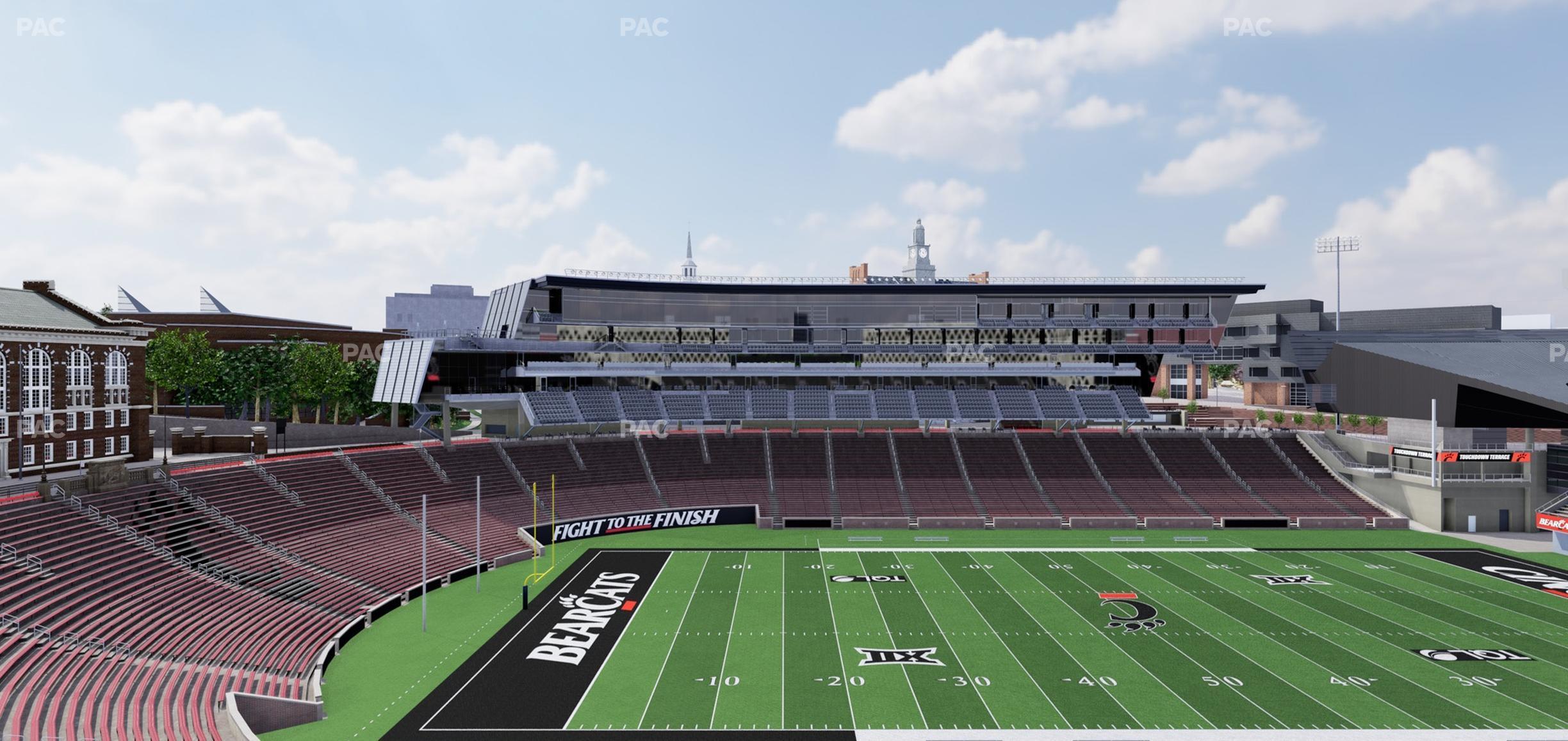 Seating view for Nippert Stadium Section 209