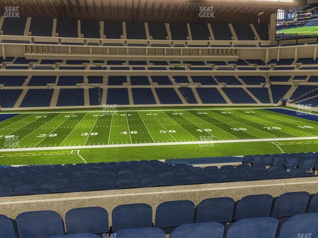 Seating view for Lucas Oil Stadium Section 214