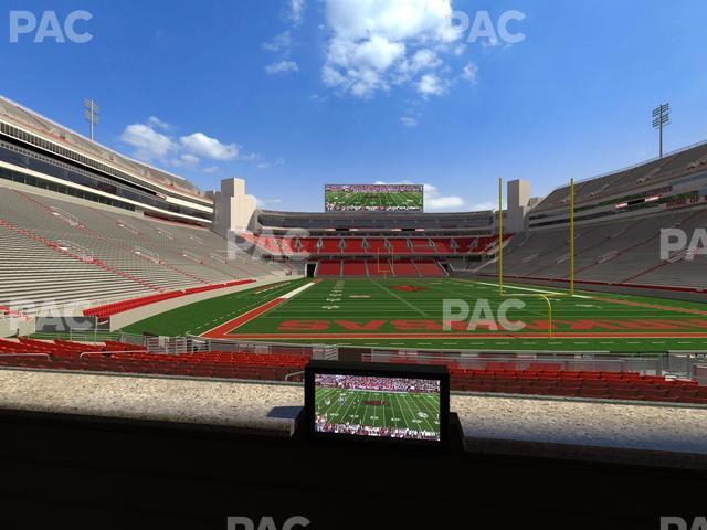 Seating view for Razorback Stadium Section Loge 43