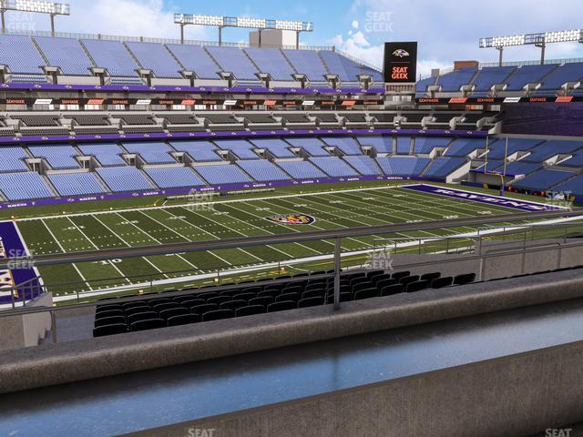 Seating view for M&T Bank Stadium Section Suite 364