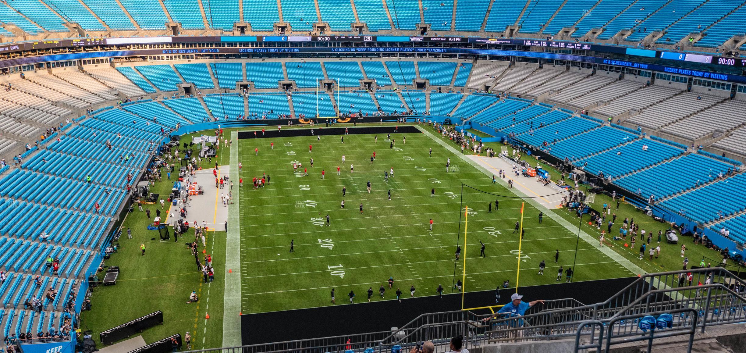 Seating view for Bank of America Stadium Section 503