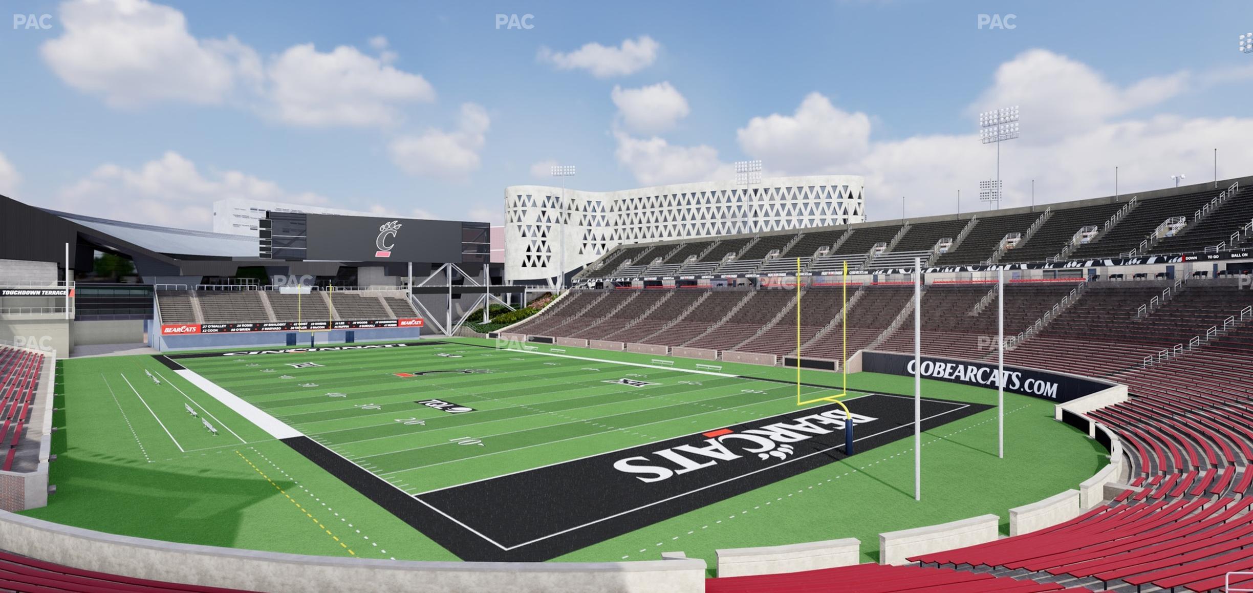 Seating view for Nippert Stadium Section 116