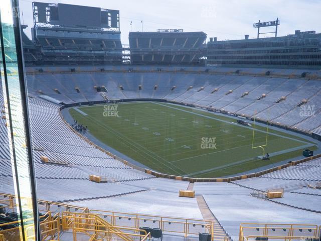 Seating view for Lambeau Field Section 490