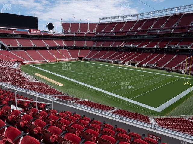 Seating view for Levi's Stadium Section P 232