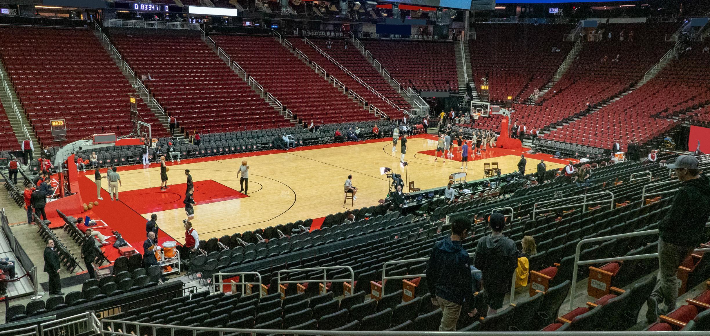 Seating view for Toyota Center Section 123