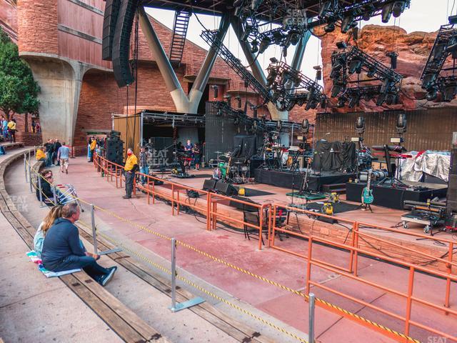 Seating view for Red Rocks Amphitheatre Section Reserved Front Right View