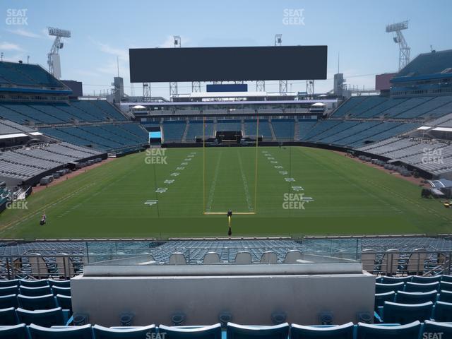 Seating view for EverBank Stadium Section 223