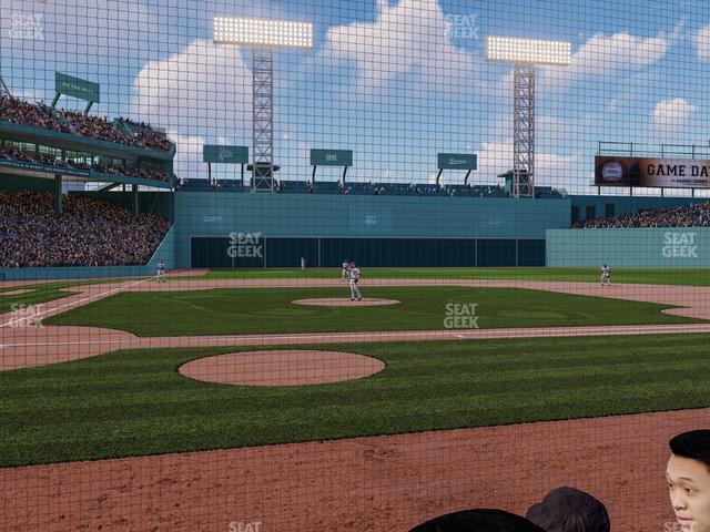 Seating view for Fenway Park Section Field Box Club 35