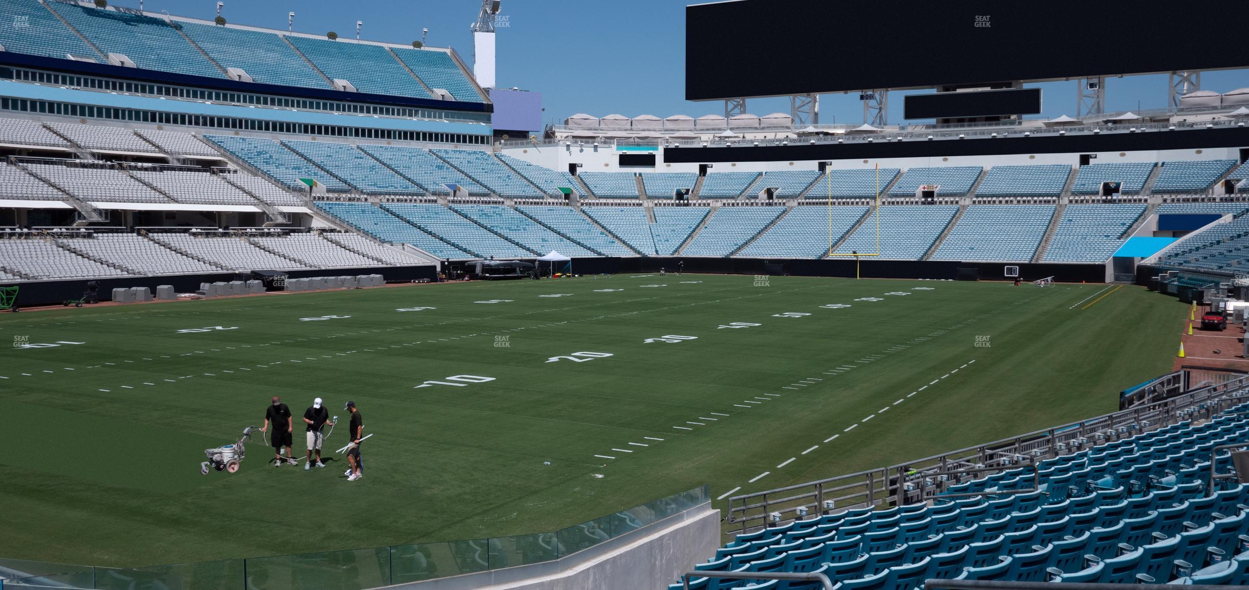 Seating view for EverBank Stadium Section 144