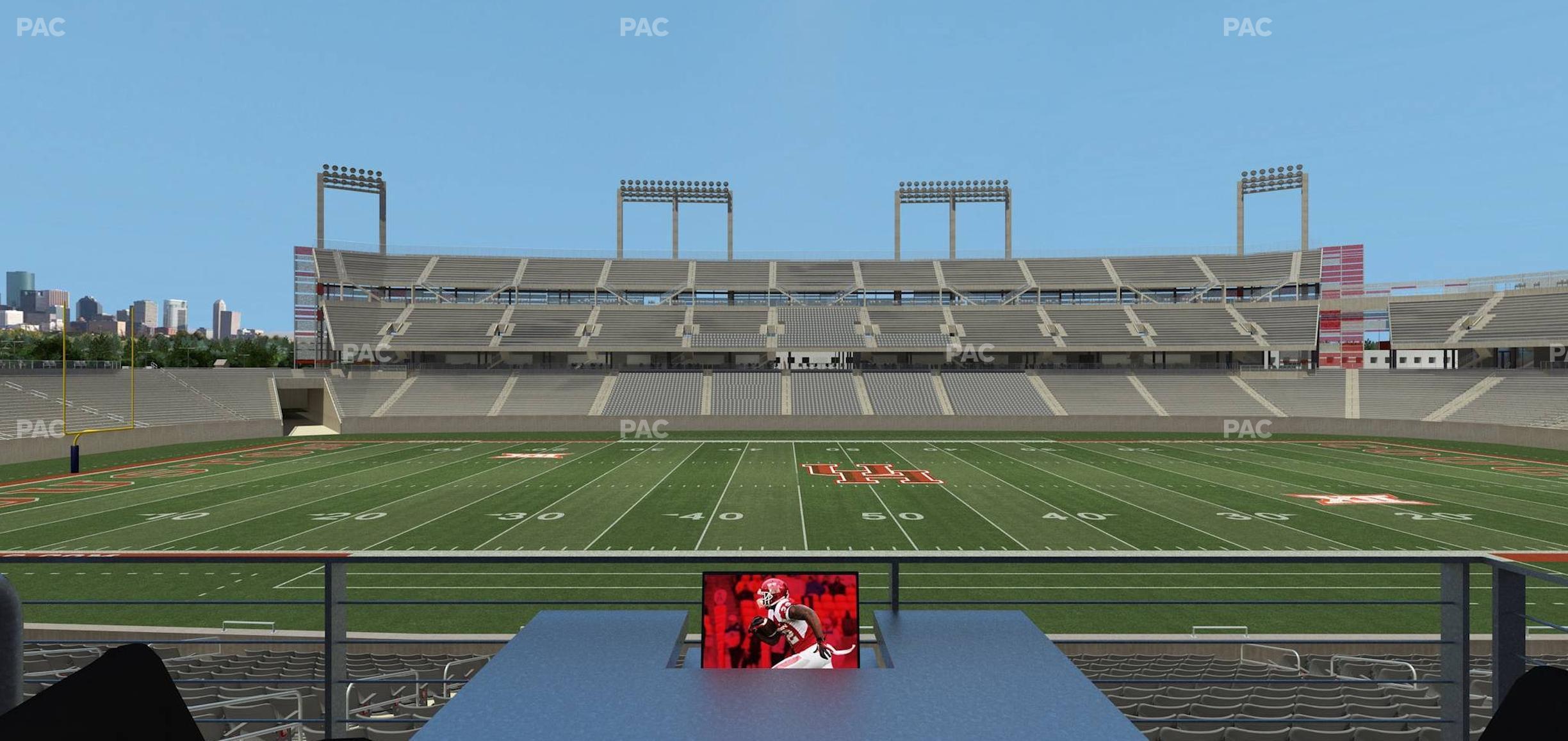 Seating view for TDECU Stadium Section Loge Box 15