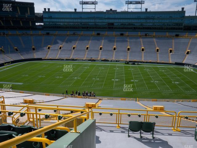 Seating view for Lambeau Field Section 417