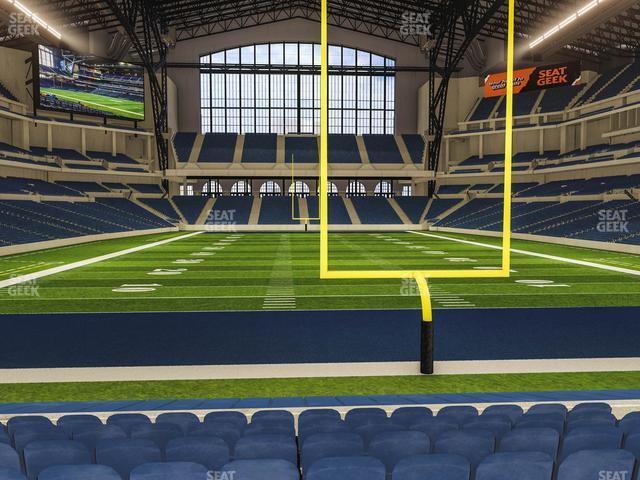 Seating view for Lucas Oil Stadium Section 127