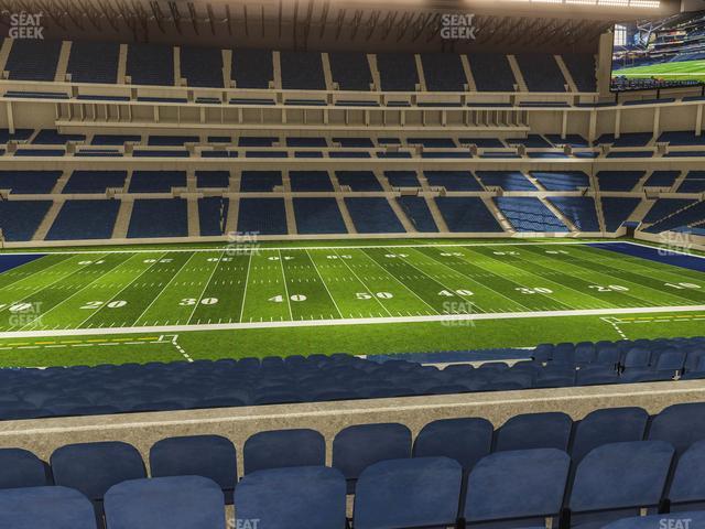 Seating view for Lucas Oil Stadium Section 241