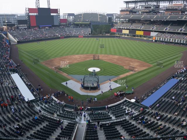 Seating view for Coors Field Section Lower 330