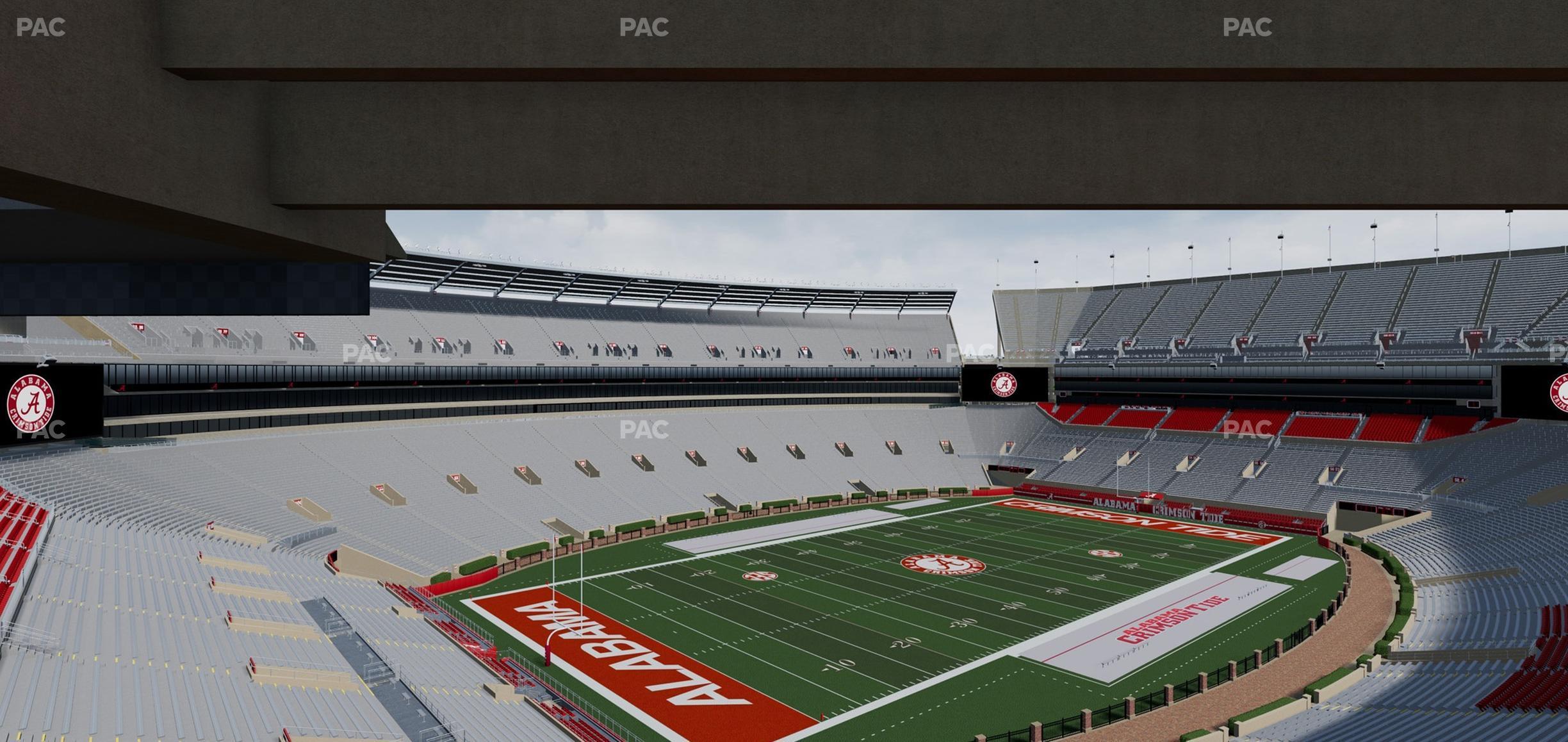 Seating view for Bryant Denny Stadium Section Champions Club 8