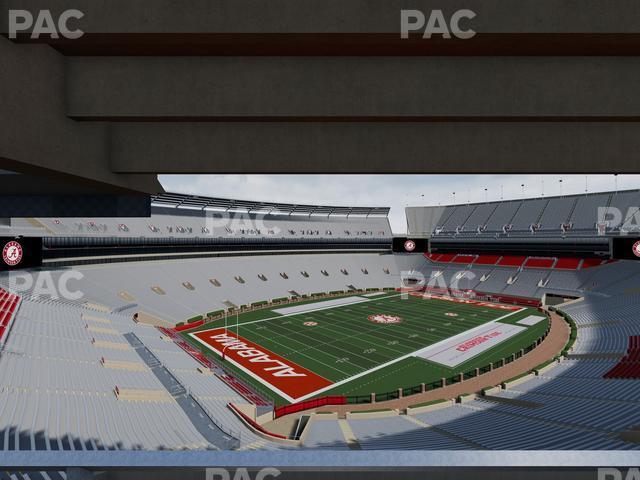 Seating view for Bryant Denny Stadium Section Champions Club 8