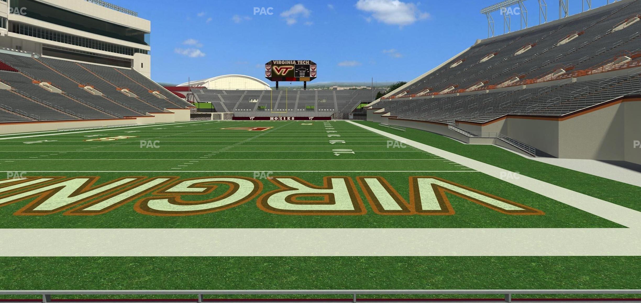 Seating view for Lane Stadium Section 102