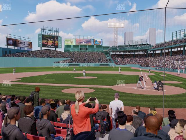 Seating view for Fenway Park Section Field Box 52