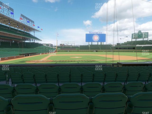 Seating view for Wrigley Field Section 122