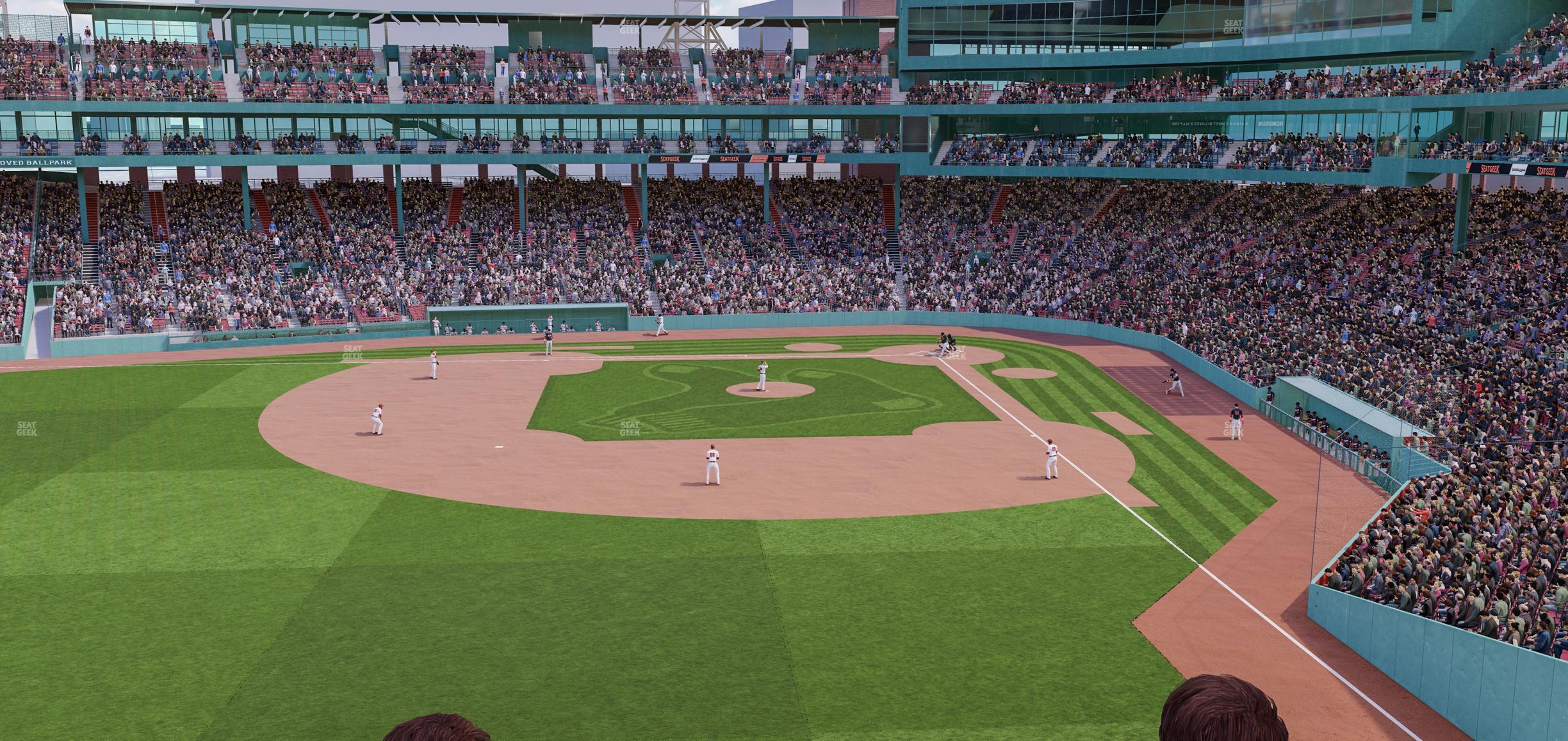 Seating view for Fenway Park Section Green Monster 3