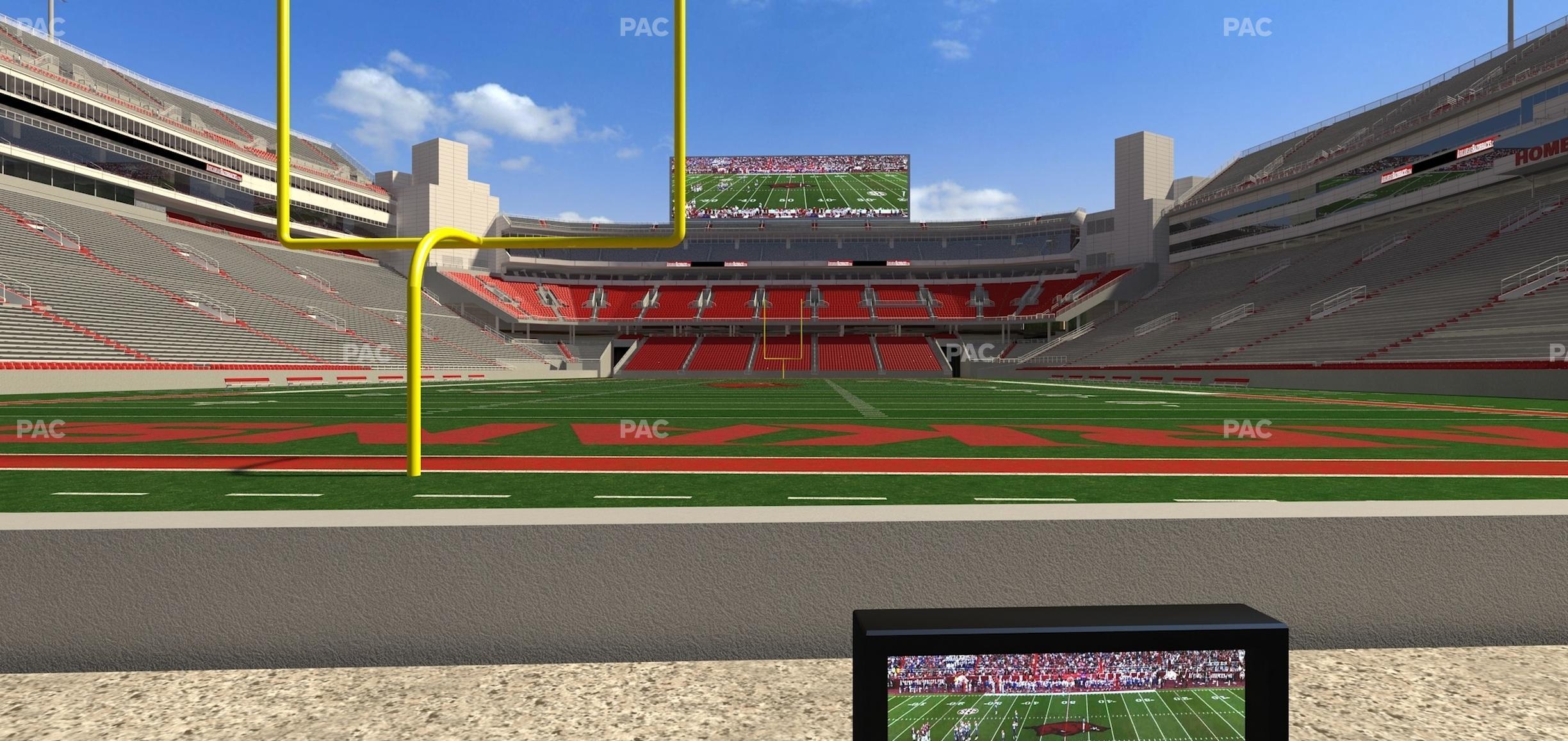 Seating view for Razorback Stadium Section Loge 9