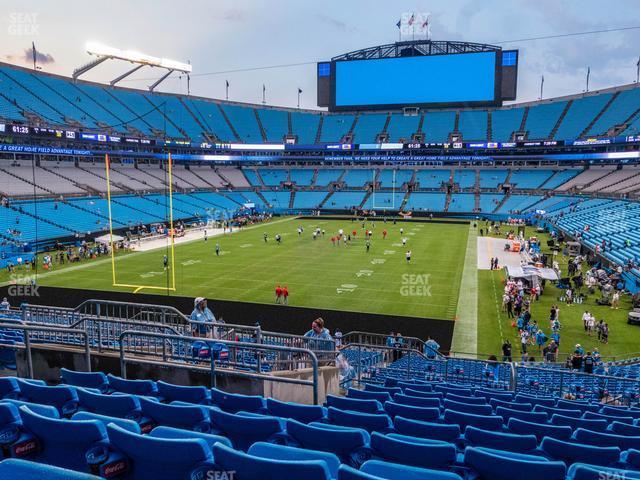 Seating view for Bank of America Stadium Section 227