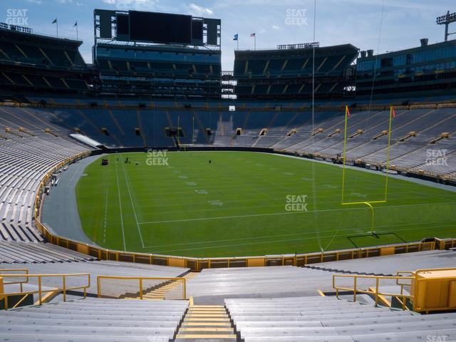 Seating view for Lambeau Field Section 103