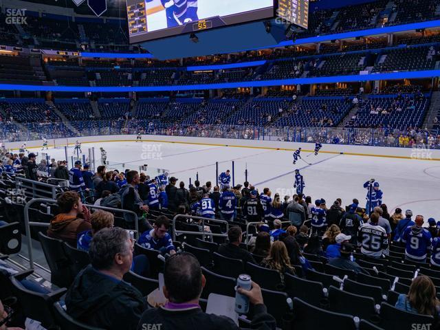 Seating view for Amalie Arena Section 129