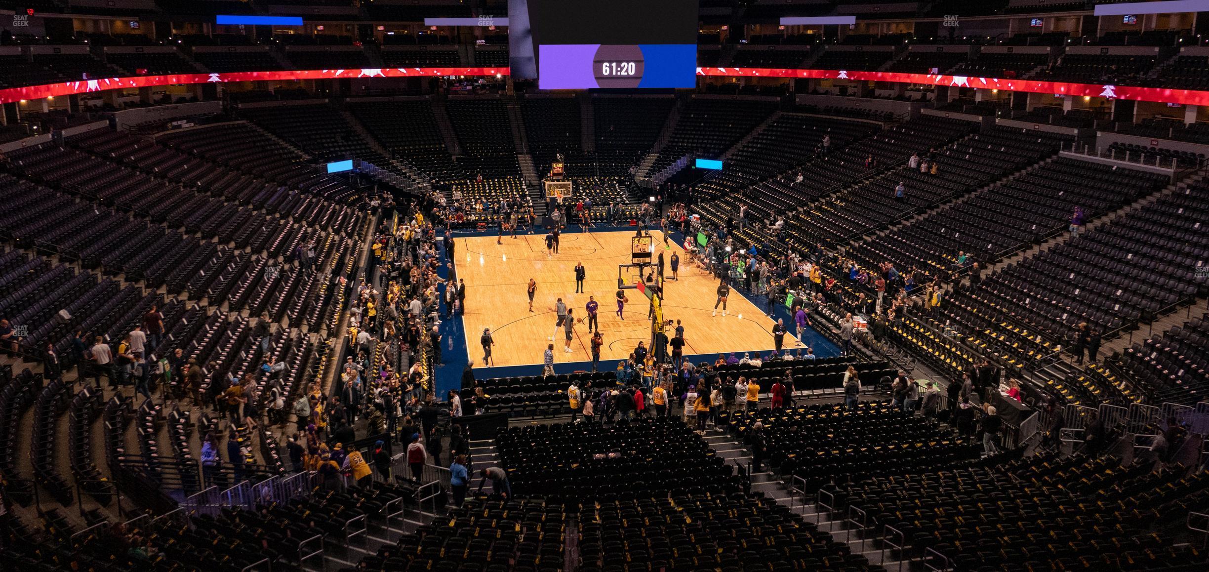 Seating view for Ball Arena Section 218