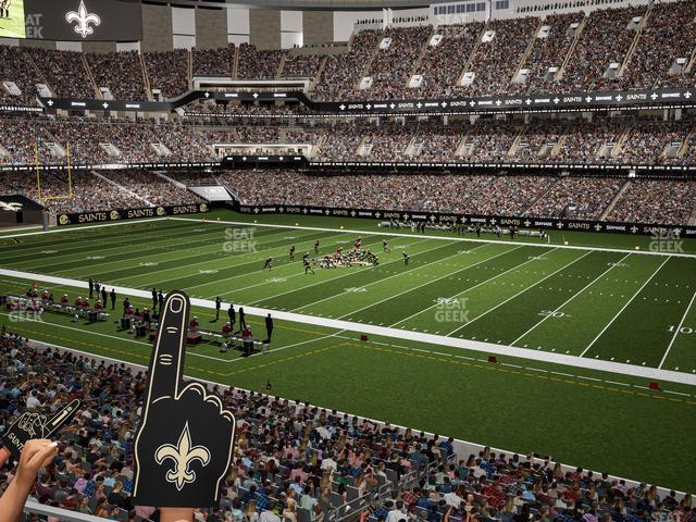 Seating view for Caesars Superdome Section 215