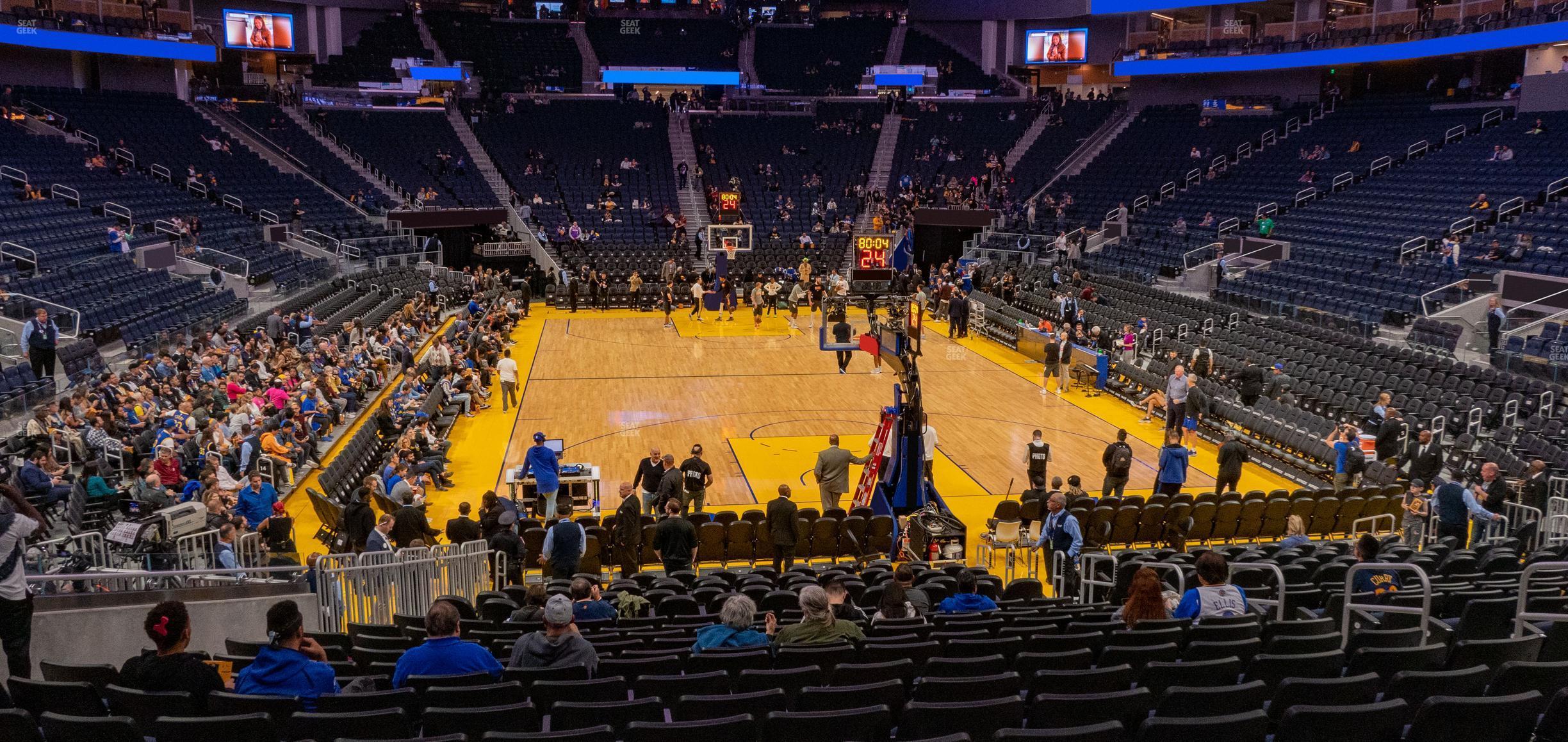 Seating view for Chase Center Section 110