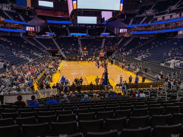 Seating view for Chase Center Section 110