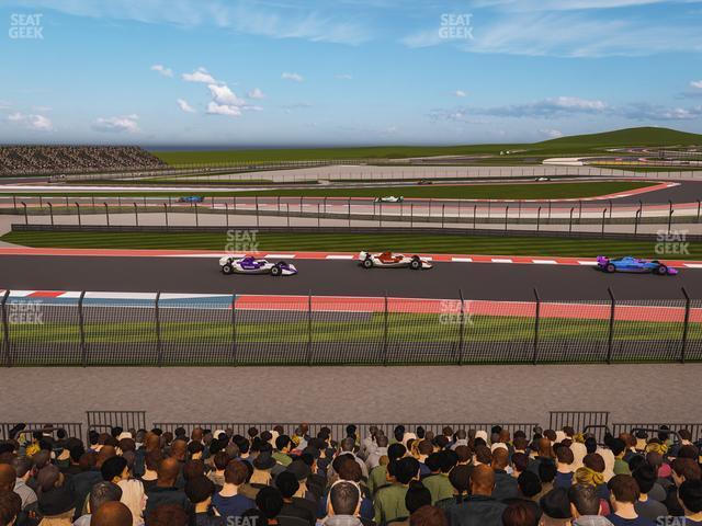 Seating view for Circuit of The Americas Section Turn 15 Grandstand 20