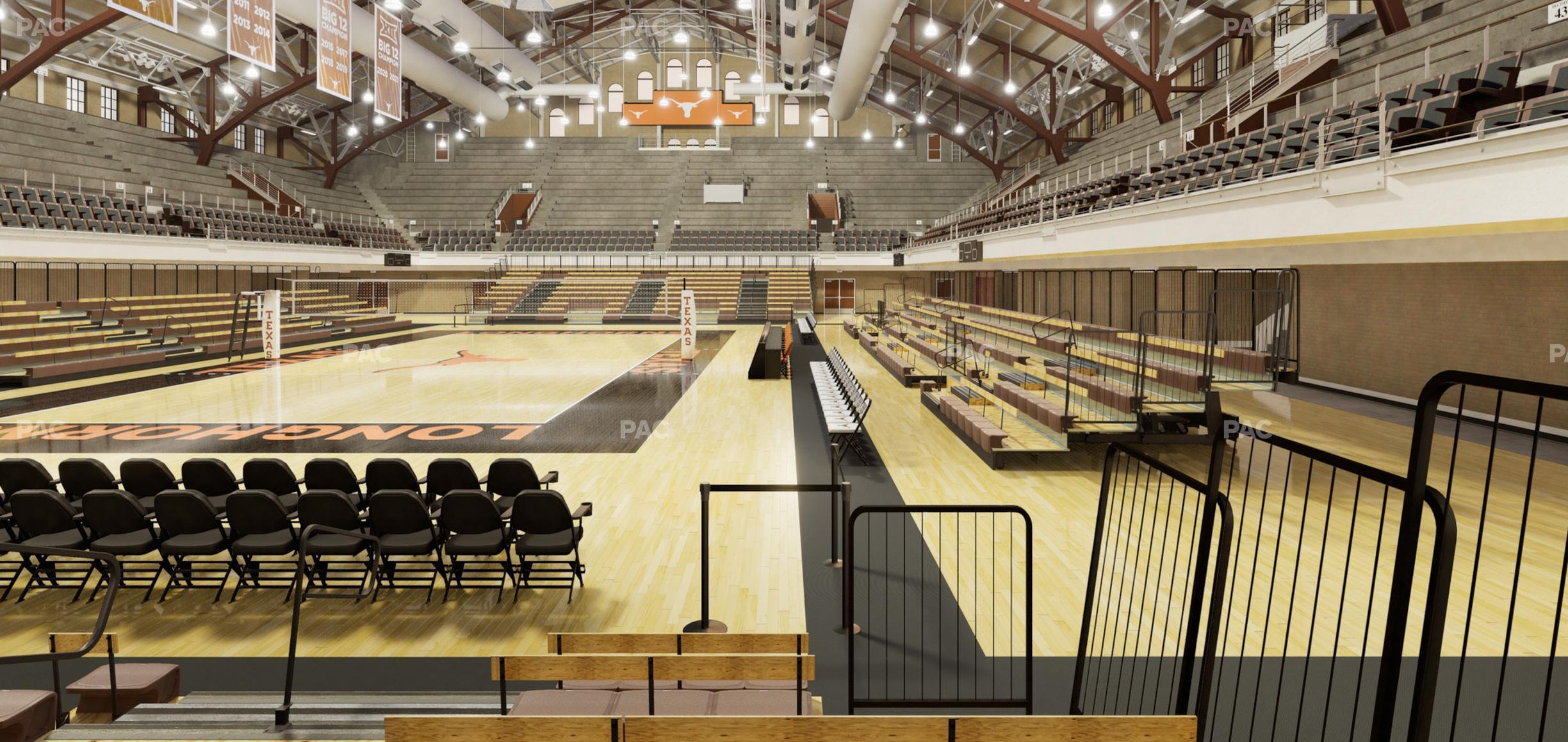 Seating view for Gregory Gym Section Floor 5