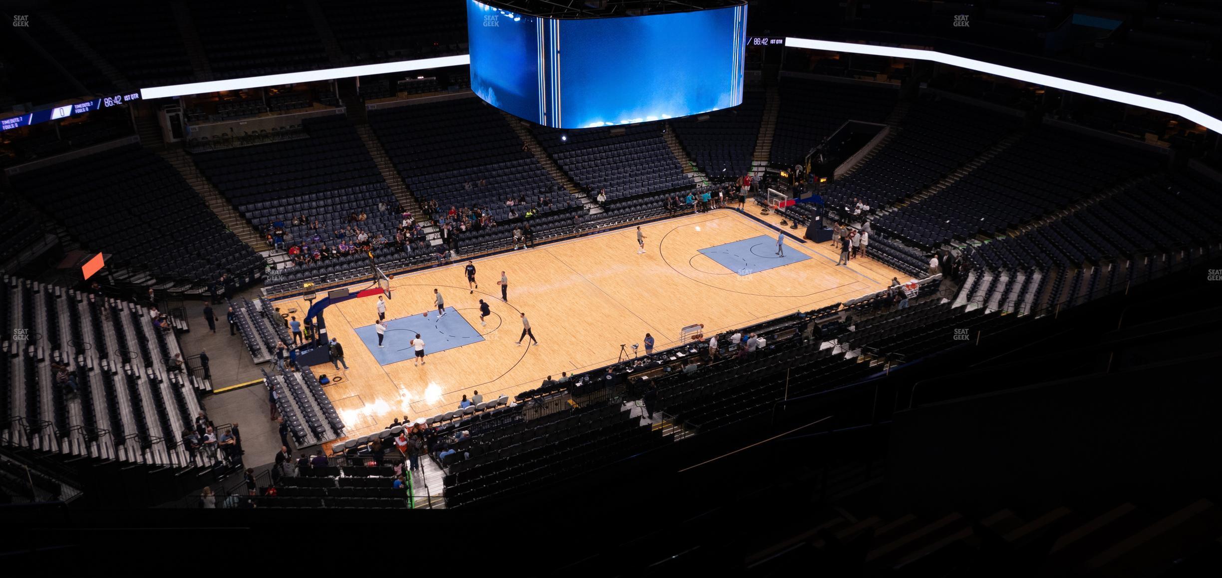 Seating view for FedExForum Section 206