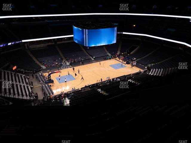 Seating view for FedExForum Section 206