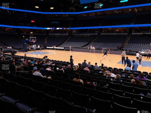 Seating view for FedExForum Section 115