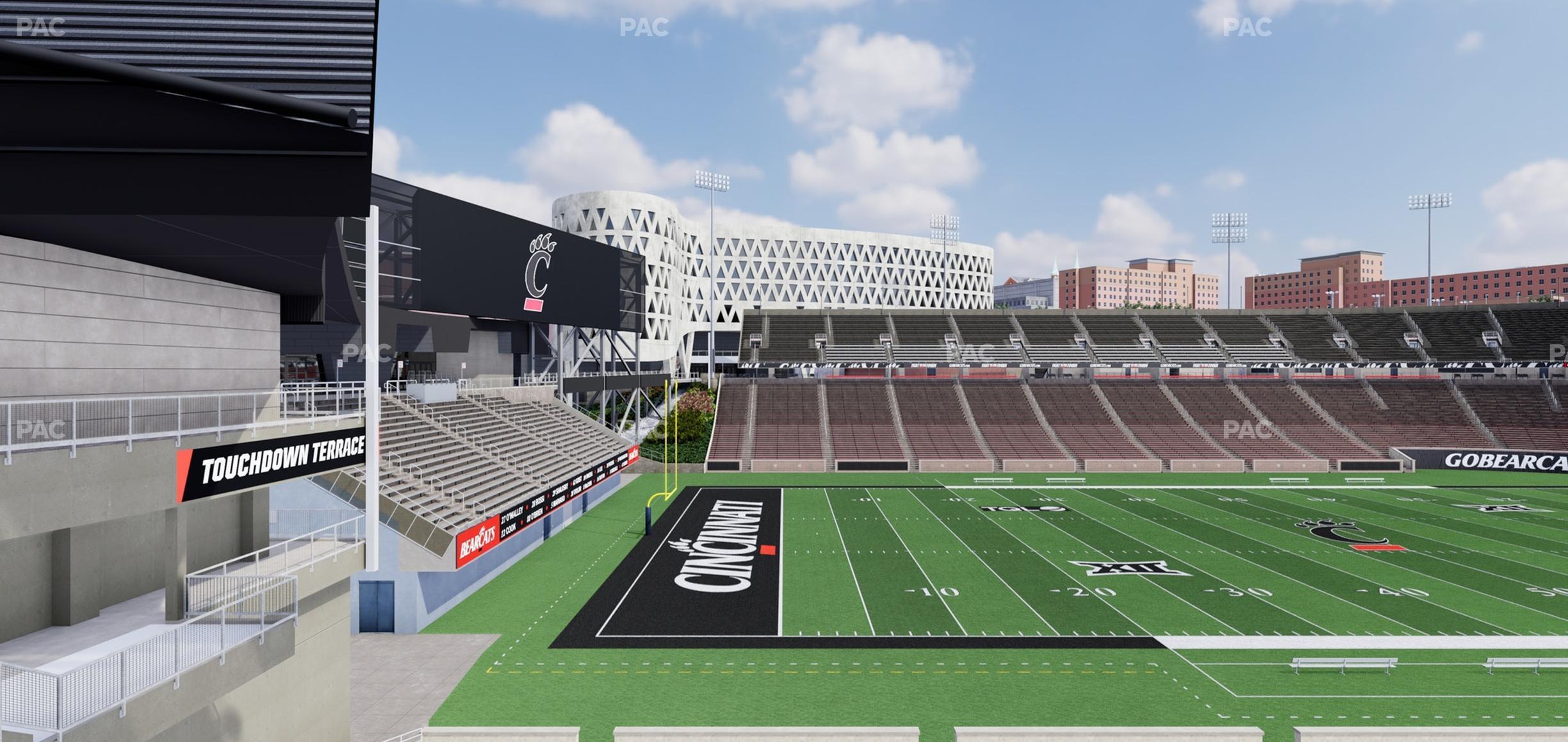 Seating view for Nippert Stadium Section 126